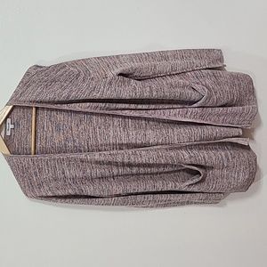 Madewell Summer Ryder knit open cardigan sweater blue orange size S.